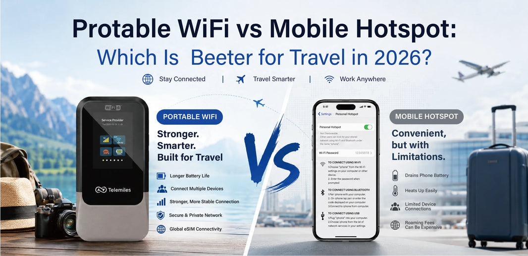 Portable WiFi vs Mobile Hotspot: Which Is Better for Travel in 2026?