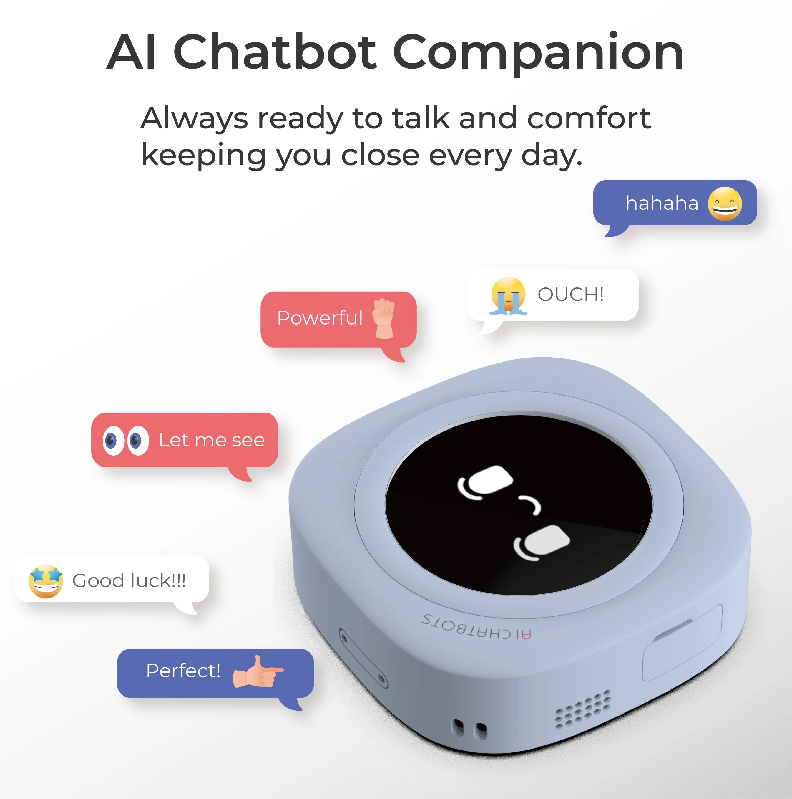 AI Chatbot helps with reminders, learning, and interactive education.