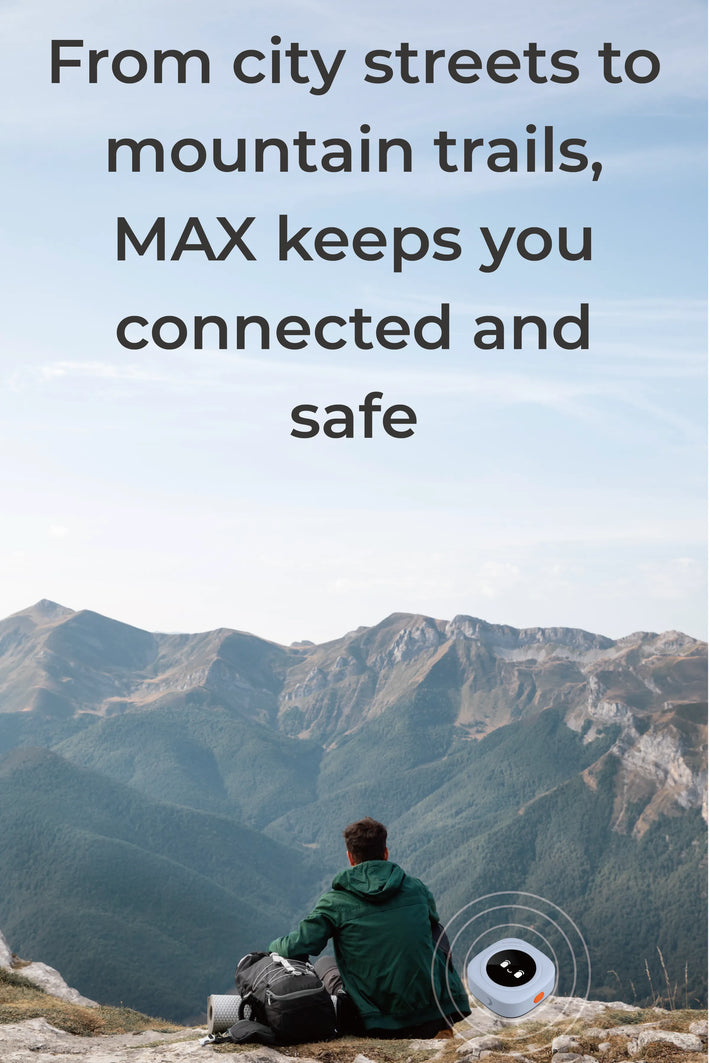 Solo traveler staying connected with Telemiles smart devices anywhere in the world.